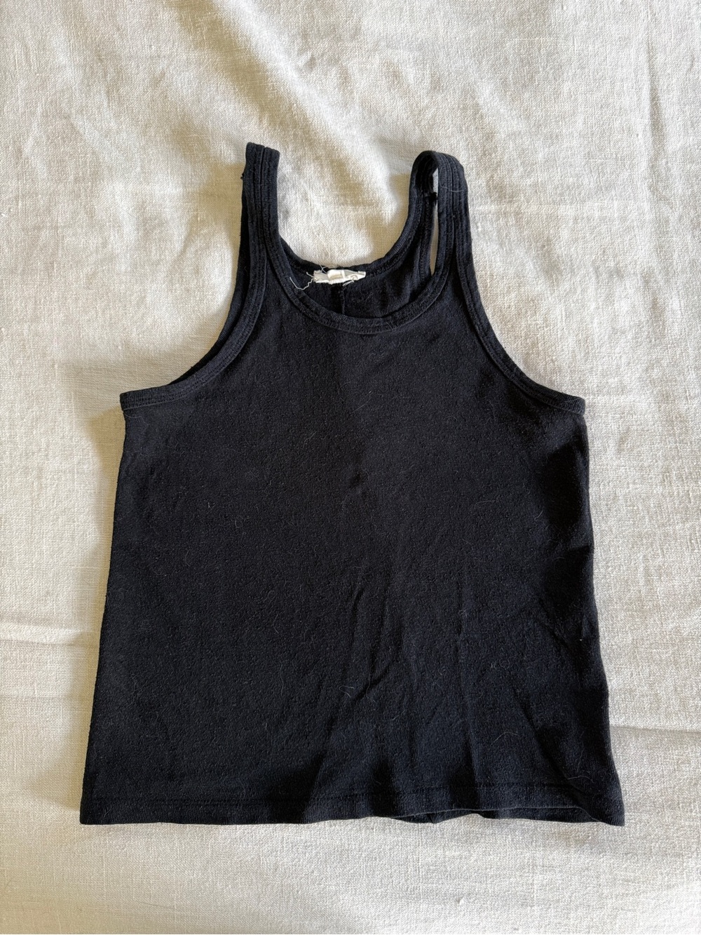 OZMA raw silk tank top (S)
